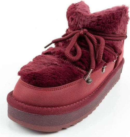 Çizme dimri për femra D.Franklin, burgundy