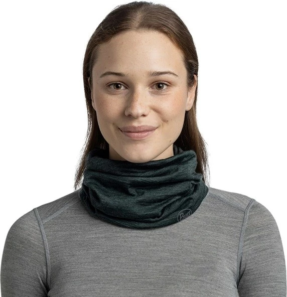 Shall multifunksional Buff Lightweight Merino Wool, i gjelbër