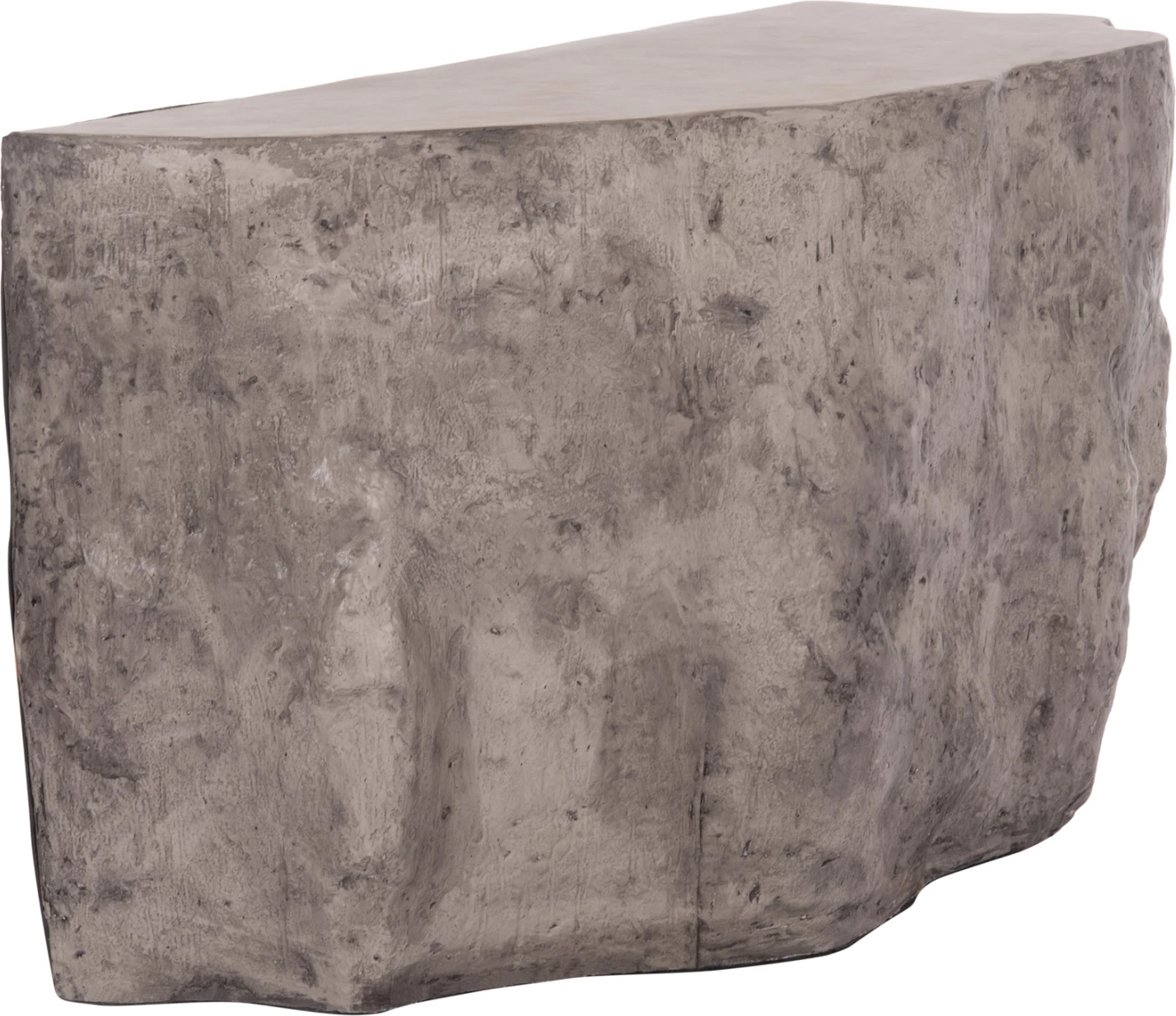 Konsolë INTERON, formë shkëmbi, fibër-cement, ngjyrë gri, 120x50x71cm