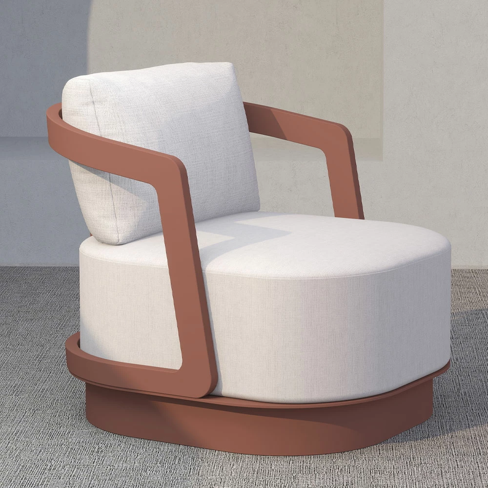 Set lounge TORRE 1+2+2, terrakote, 198x81x66cm