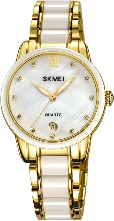 Orë dore për femra Skmei, ari/bardhë