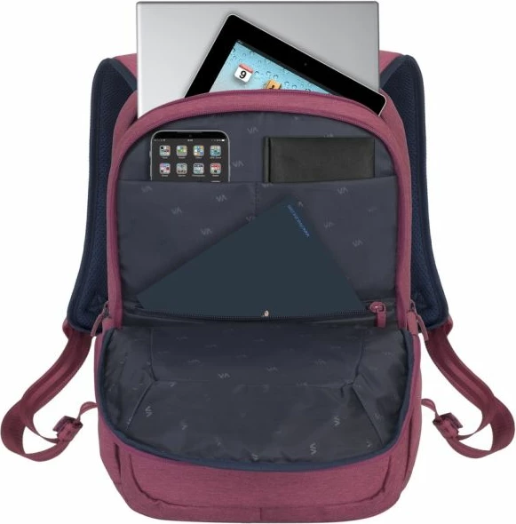 çantë shpine për laptop RIVACASE 7760, 15.6\", 17L, e kuqe