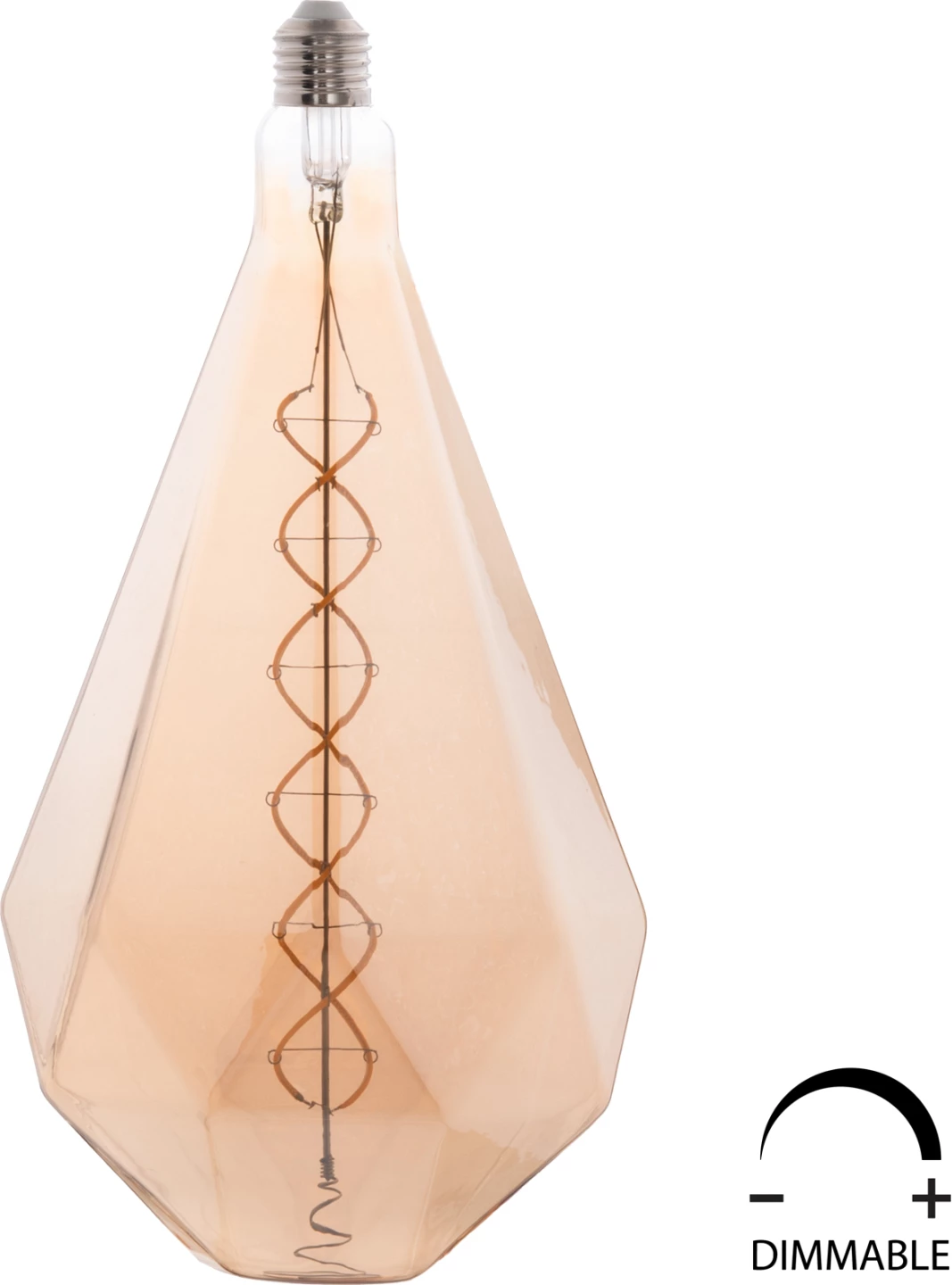 Llambë LED filament, 8W, E27, 3000K, ngjyrë ari, e zbehtë