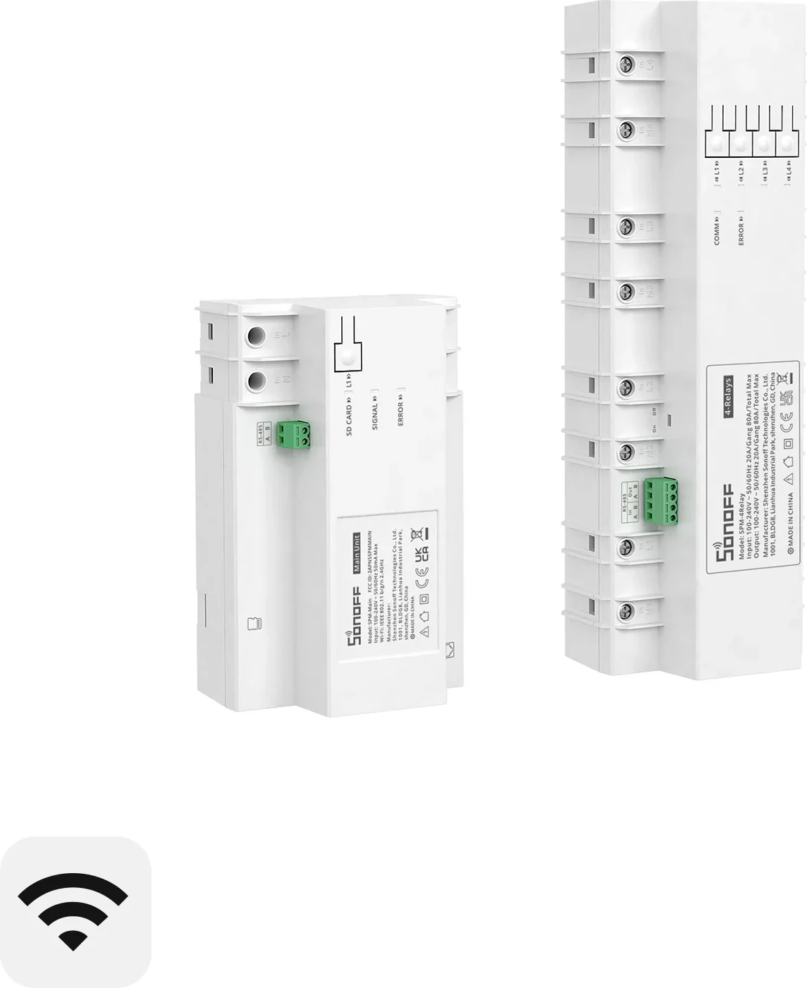 Matës I Energjisë SONOFF SPM-4Relay (Bardhë)