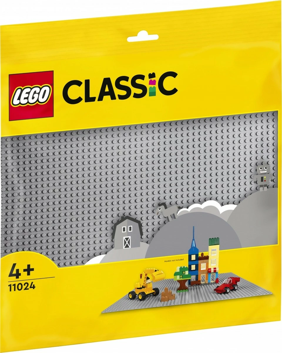 Pllakë ndërtimi LEGO Classic 11024, 48x48 pika, Gri