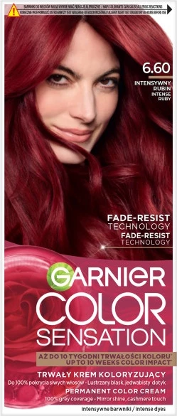 Krem për ngjyrosje flokësh për femra Garnier Color Sensation 6.60 Intensywny Rubin