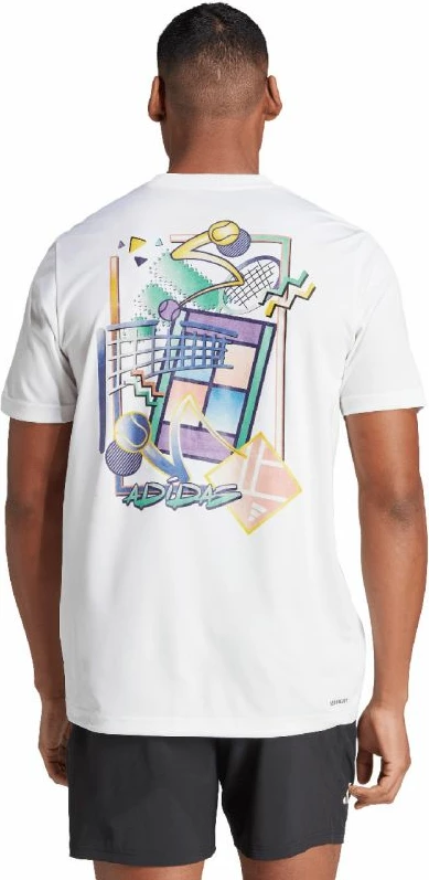 Maicë adidas për meshkuj, e bardhë