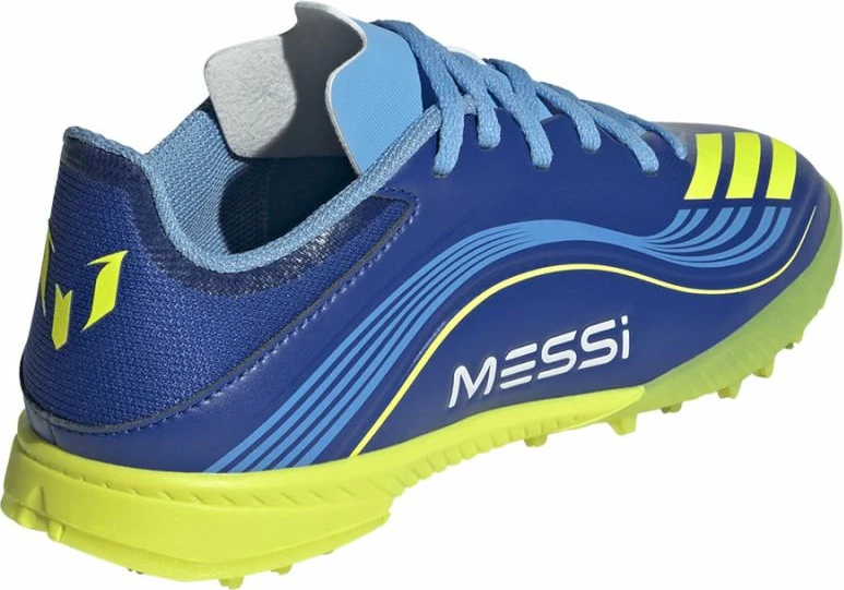 Atlete futbolli për fëmijë adidas F50 Messi, të kaltra