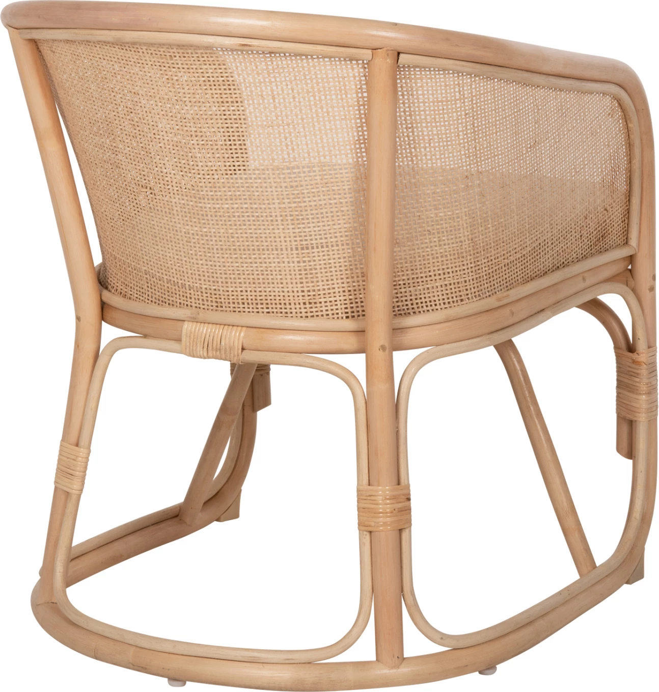 Karrige KIKO FH9839 rattan, ngjyrë natyrale, jastëk i bardhë, 61x71x76H cm.