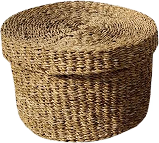 Kuti magazinimi NEREA, l, kashtë deti, natyrale, 40x40x25cm