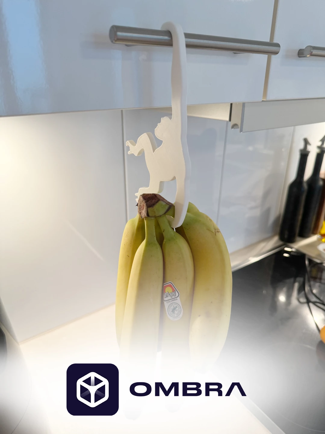 Mbajtëse për gjëra të lehta në kuzhinë, e bardhë