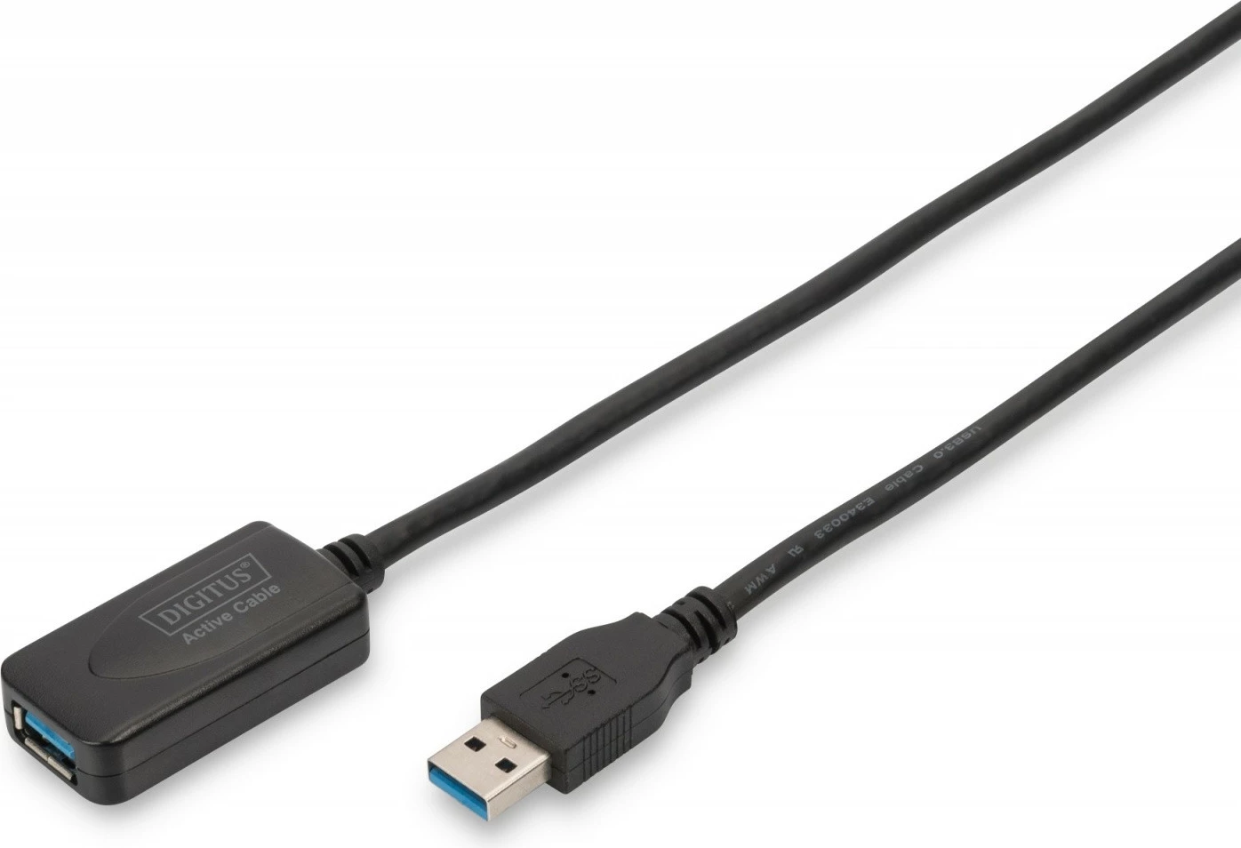 Kabllo zgjatuese USB 3.0 Digitus DA-73104, 5m, e zezë