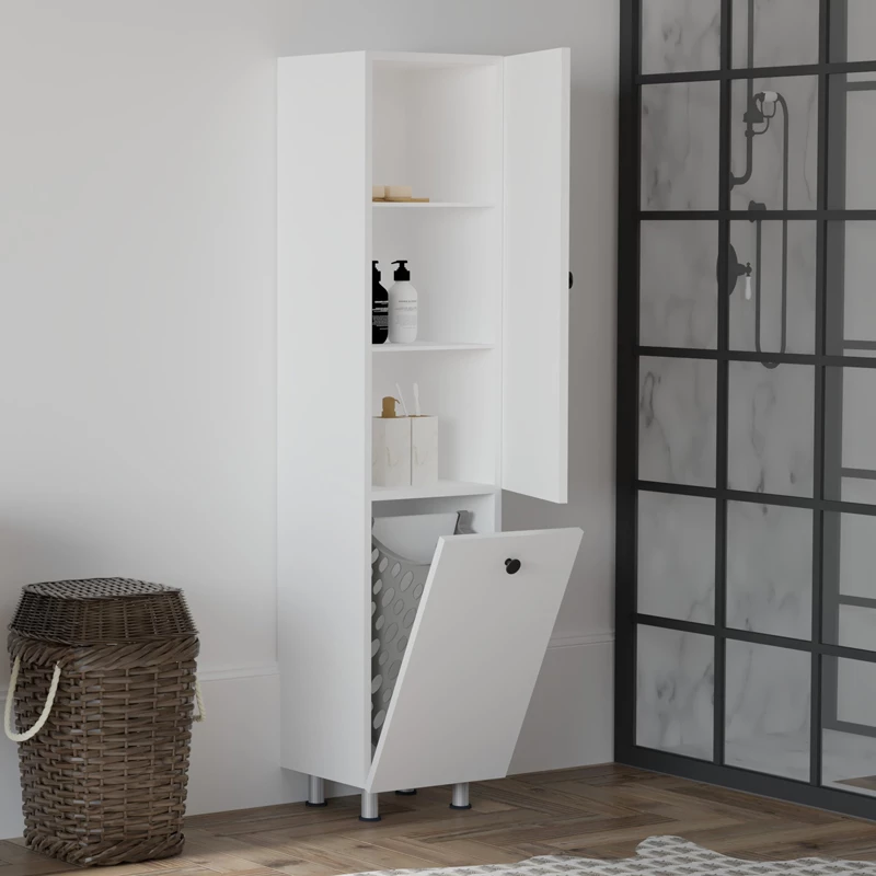 Kabinet Gingo melaminë bardhë 33x35x159cm