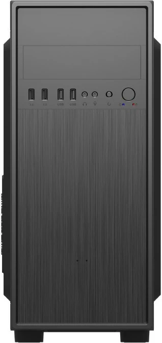 Kasë kompjuteri Gembird Fornax 160, Midi Tower, ATX/Micro ATX/Mini ITX/UATX, 2xUSB 3.1, 2xUSB 2.0, e zezë