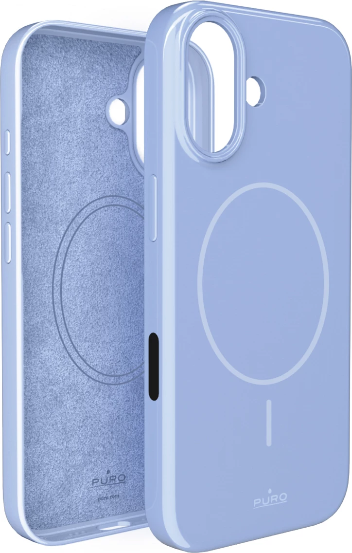 Mbështjellës Puro Pulse për iPhone 17, polikarbonat, MagSafe, Blu