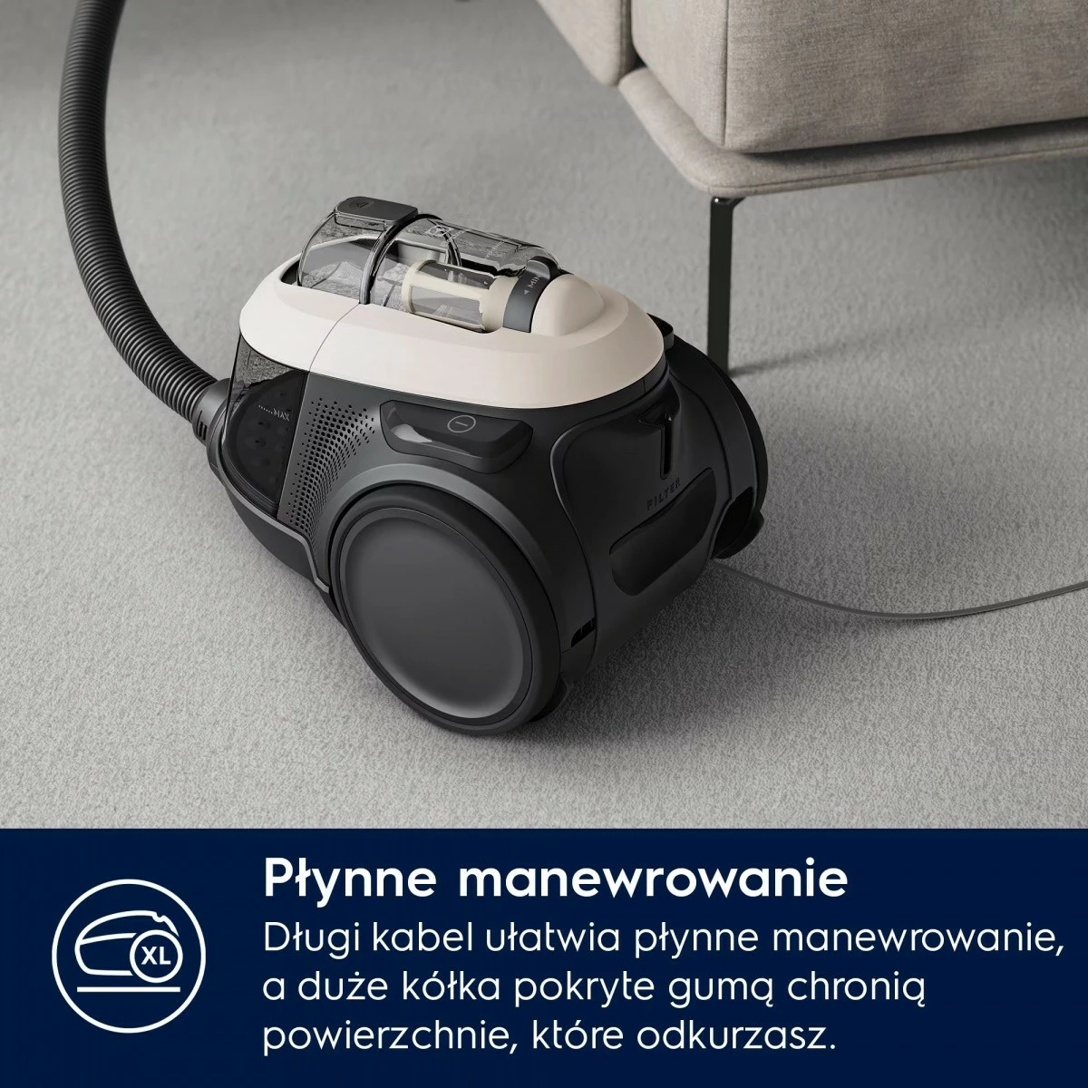 fshesë me korrent pa qese Electrolux EL61H4SW 700W 1.6L HEPA 13 kabllo 9m e bardhë