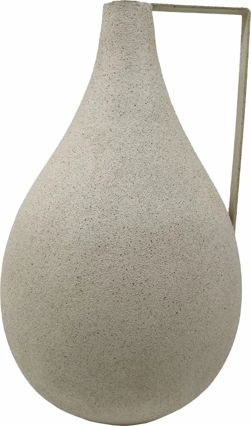 Vazo ANFORA, polirezine, bezhë, 16.5x16.5x27cm