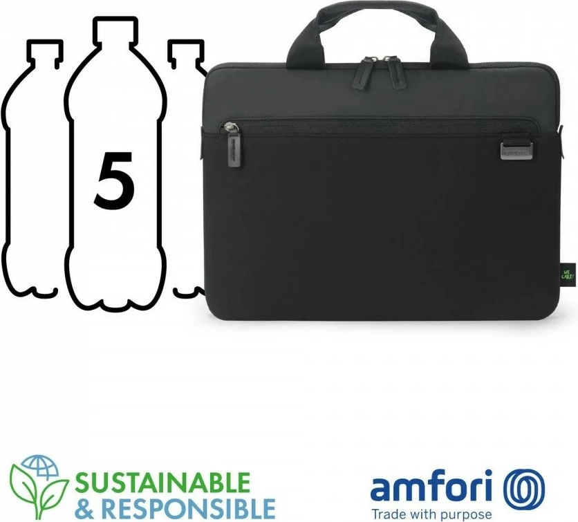 Mbështjellës laptop, DICOTA, FIVE PLUS D3250504, 14", neopren, me dorezë, i zi