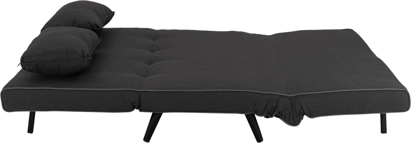 Krevati-sofë për 2 persona, material tekstili, ngjyrë gri e errët, ASMA FH3077.03, 140x80x77cm