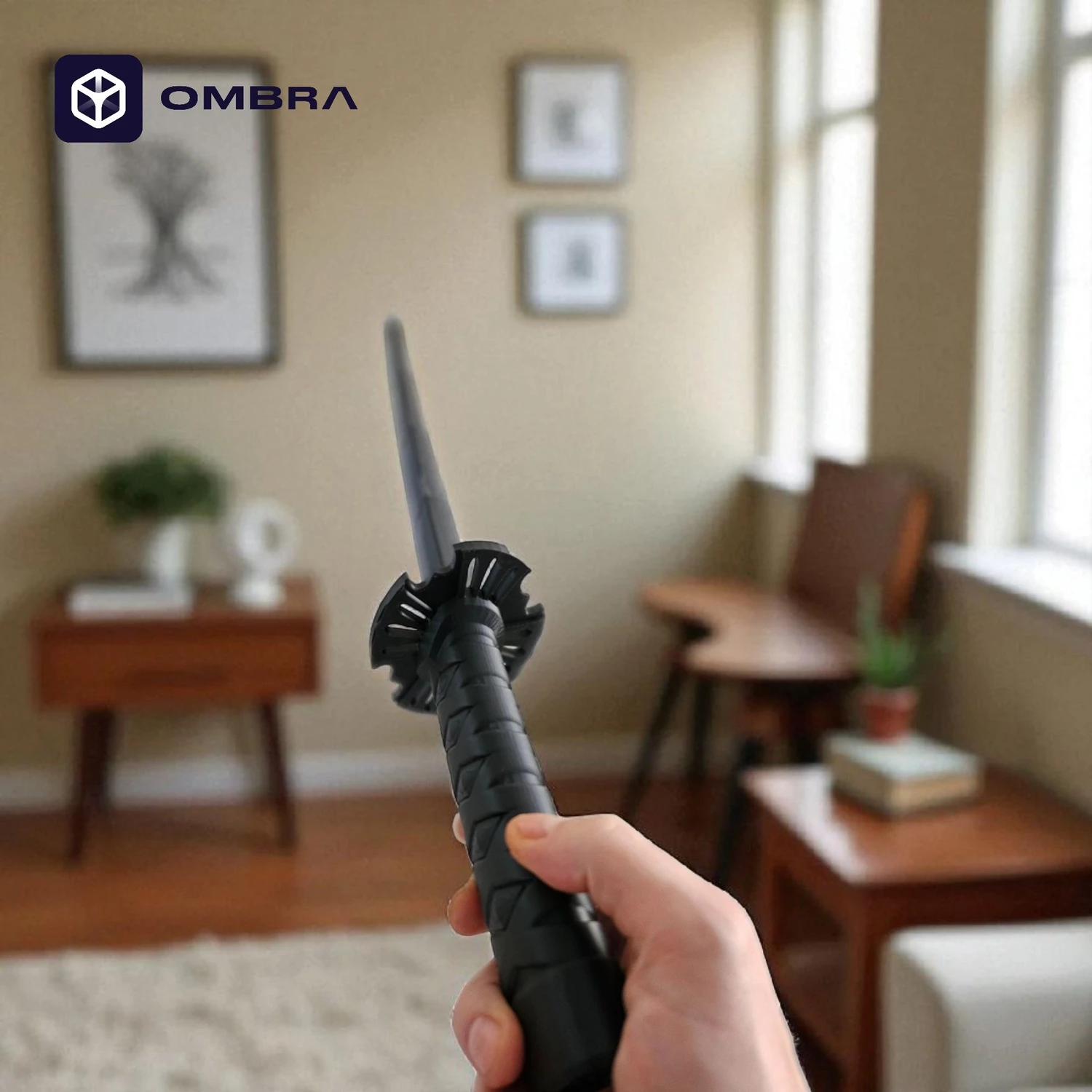 Shpata lojë ne stilin Katana dekorative (hapet dhe mbyllet), e zezë