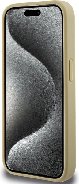 Mbështjellës Hello Kitty Leather Kitty Head MagSafe për iPhone 13 Pro Max, ari