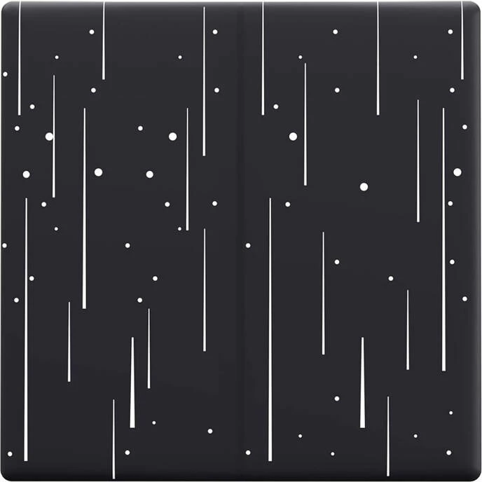 Kapak dekorativ Sonoff T5-2C-86-star për çelës të mençur, plastikë, zi