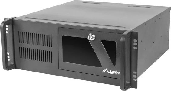 Kasë serveri Lanberg SC01-4504-10B, 19", 4U, ATX/Micro ATX/Mini ITX, 9 vende, e zezë