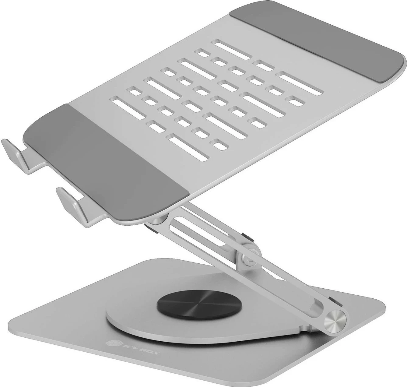 Mbajtës tavoline ICY Box IB-NH300-R, alumini, për ekrane deri në 17", ngjyrë argjendi