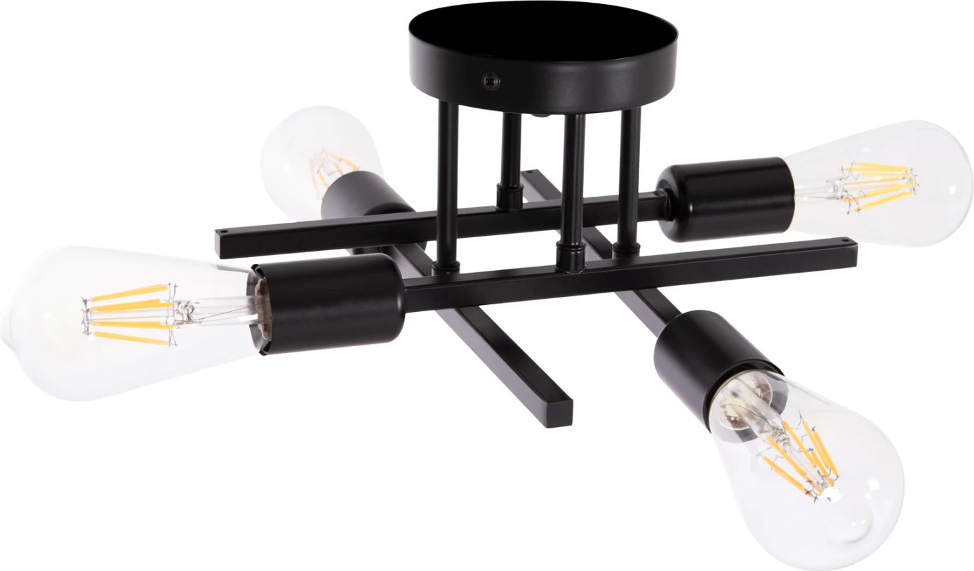 Llambë tavani varëse LIGHTY, metal i zi, FH7428.11, 28x28x15cm