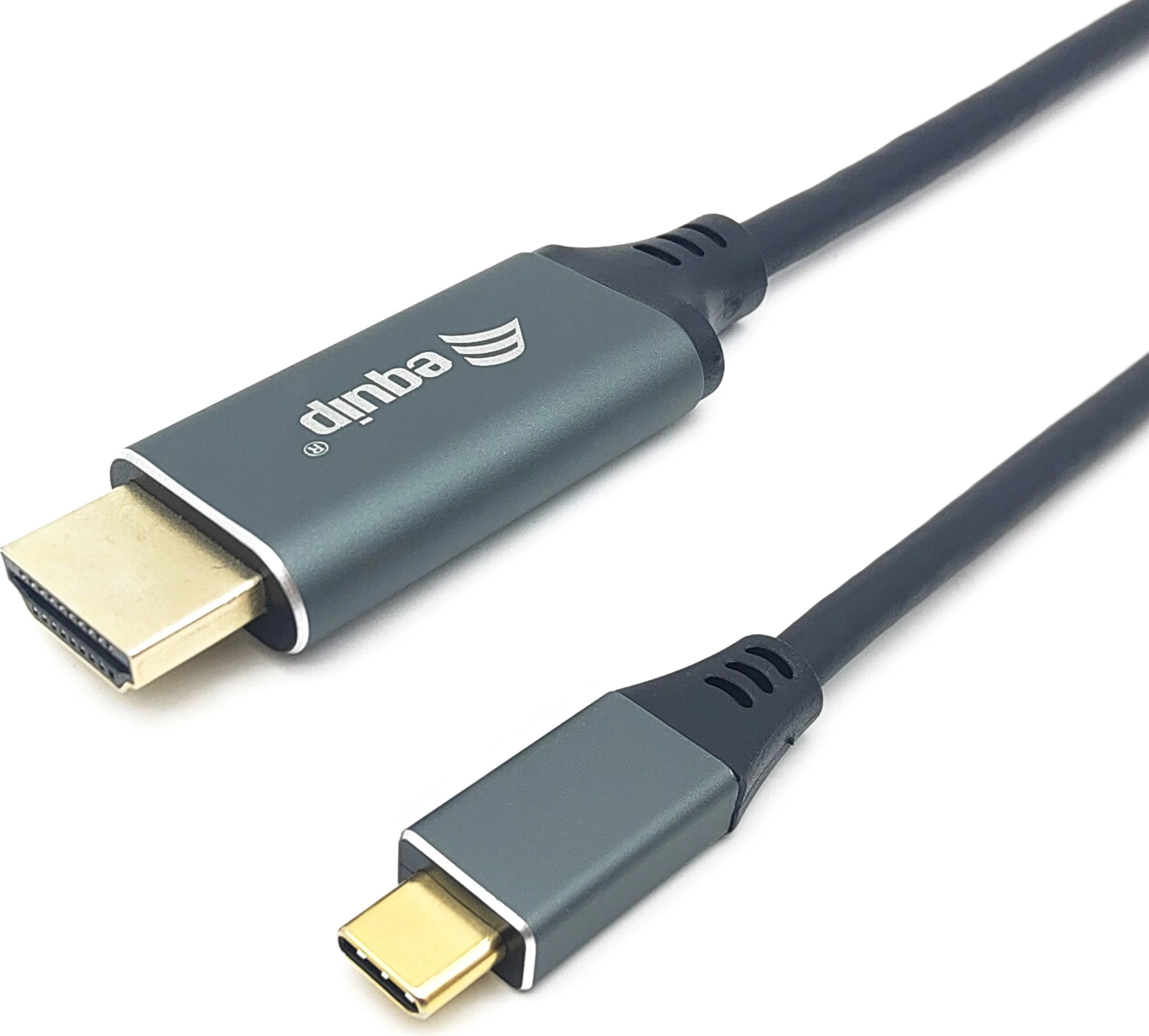 Kabëll USB-C në HDMI Equip 2.0m, 4K/60Hz, gri/zi