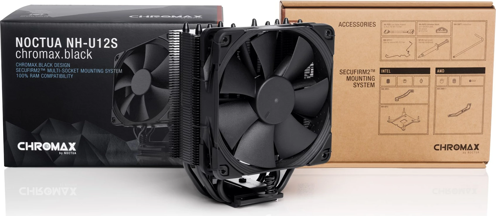 Ftohës Noctua NH-U12S, 12cm, i zi 