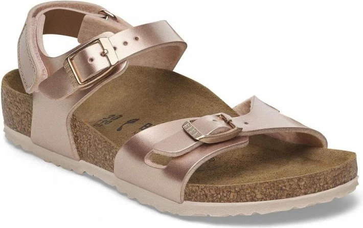 Sandale për fëmijë Birkenstock, të arta dhe rozë