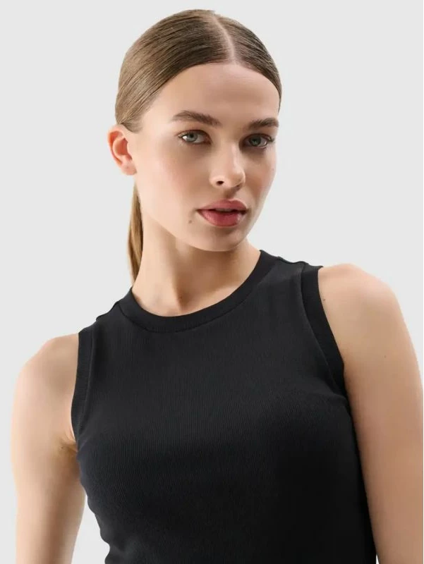 Maicë pa mëngë femra 4f, e zezë