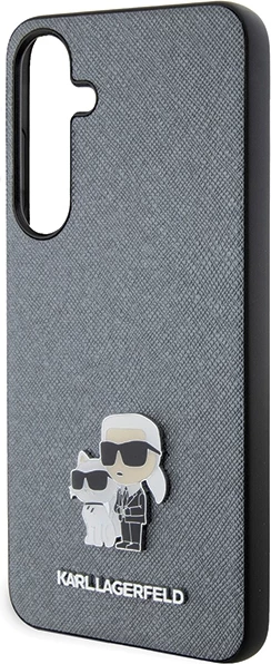Mbështjellës Karl Lagerfeld Saffiano Karl&Choupette Pin për Samsung Galaxy S24, Gri