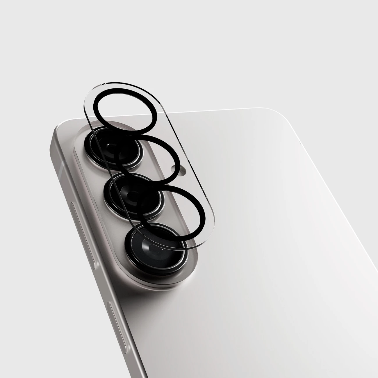 Xham mbrojtës për kamerë mbrapa, SBS Camera Lens Protector, për Samsung Galaxy S26, me kornizë, e zezë, set me pecetë të lagësht + pecetë të thatë