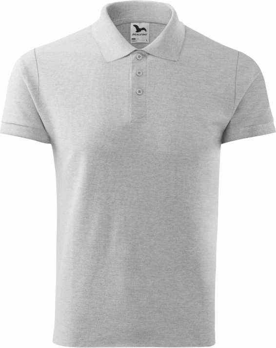 Maicë polo Malfini për meshkuj, ngjyrë gri e lehtë