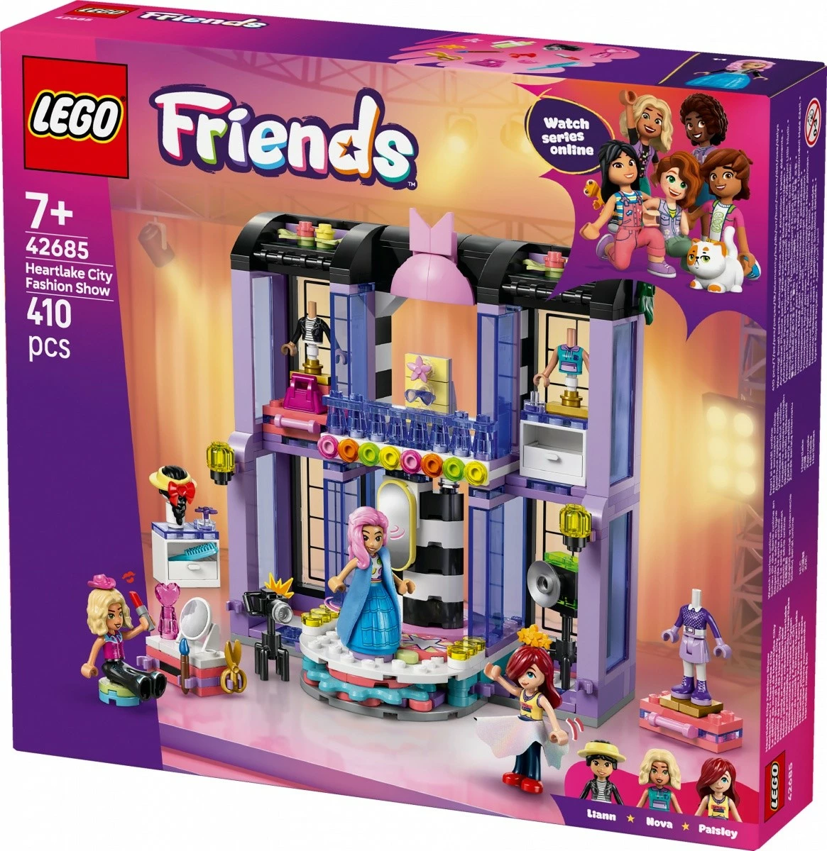 Set ndërtimi, LEGO Friends, 42685 Fashion Show in Heartlake City, 410 copa, 7+