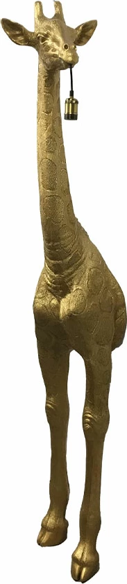 Llambë dyshemeje gjirafë, ngjyrë ari, 42x35x196cm