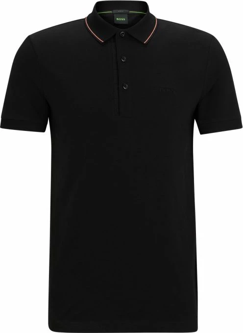 Maicë polo Boss për meshkuj, e zezë