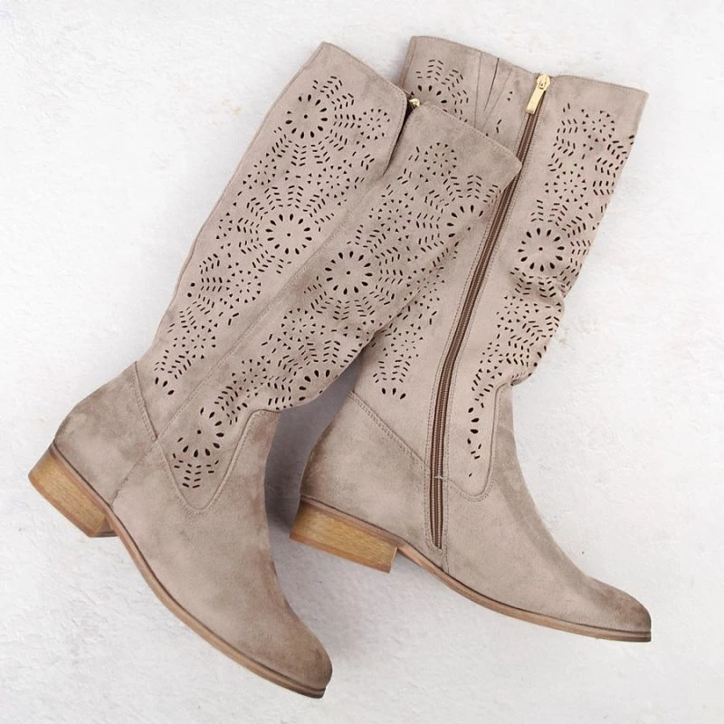 Çizme femra Potocki 12522, khaki