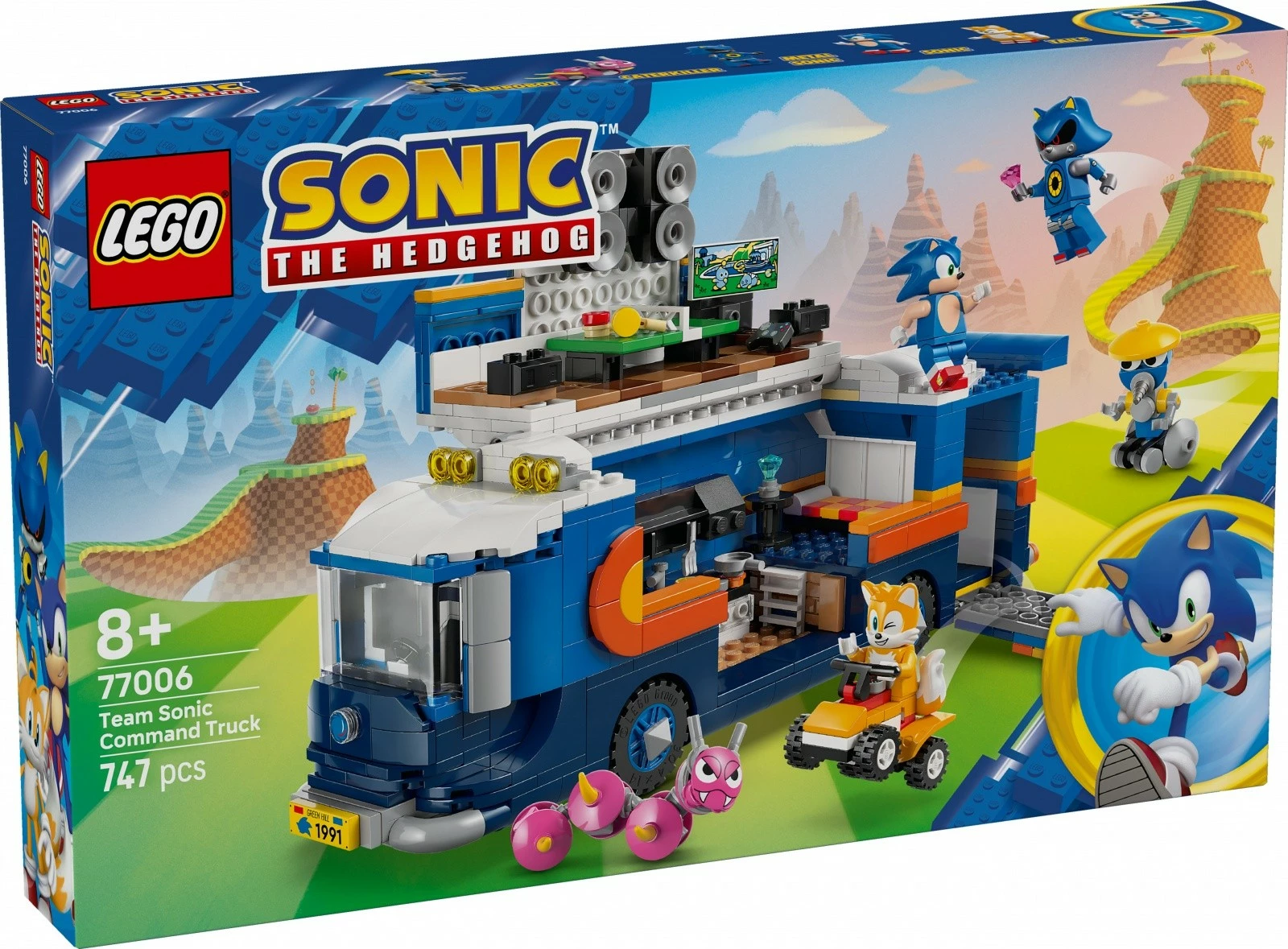 Set LEGO Sonic the Hedgehog 77006, kamion komandues, 747 pjesë, me figura