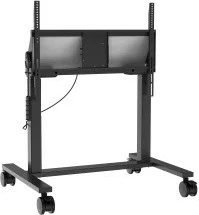 Stendë elektrike për monitor, Avtek, TouchScreen Electric Stand V4 1MV137, për 55-86", kapacitet 100 kg, rregullim lartësie me telekomandë, e zezë