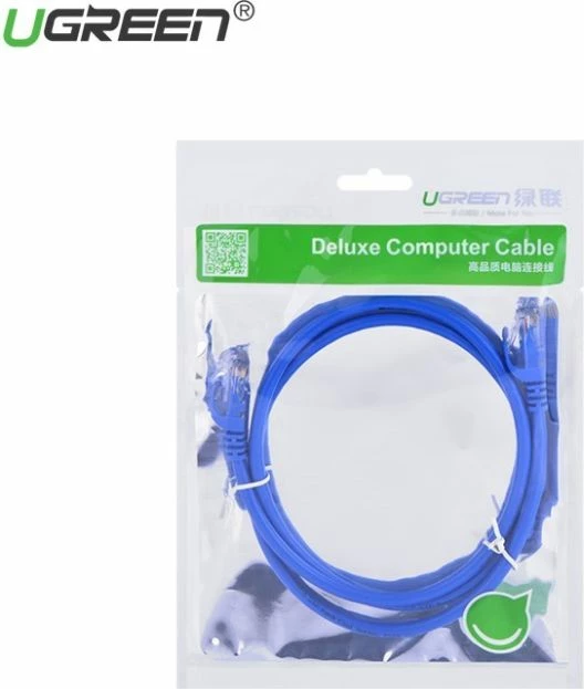 Kabllo LAN UGREEN Cat 6 UTP 5m 11204, blu, polybag