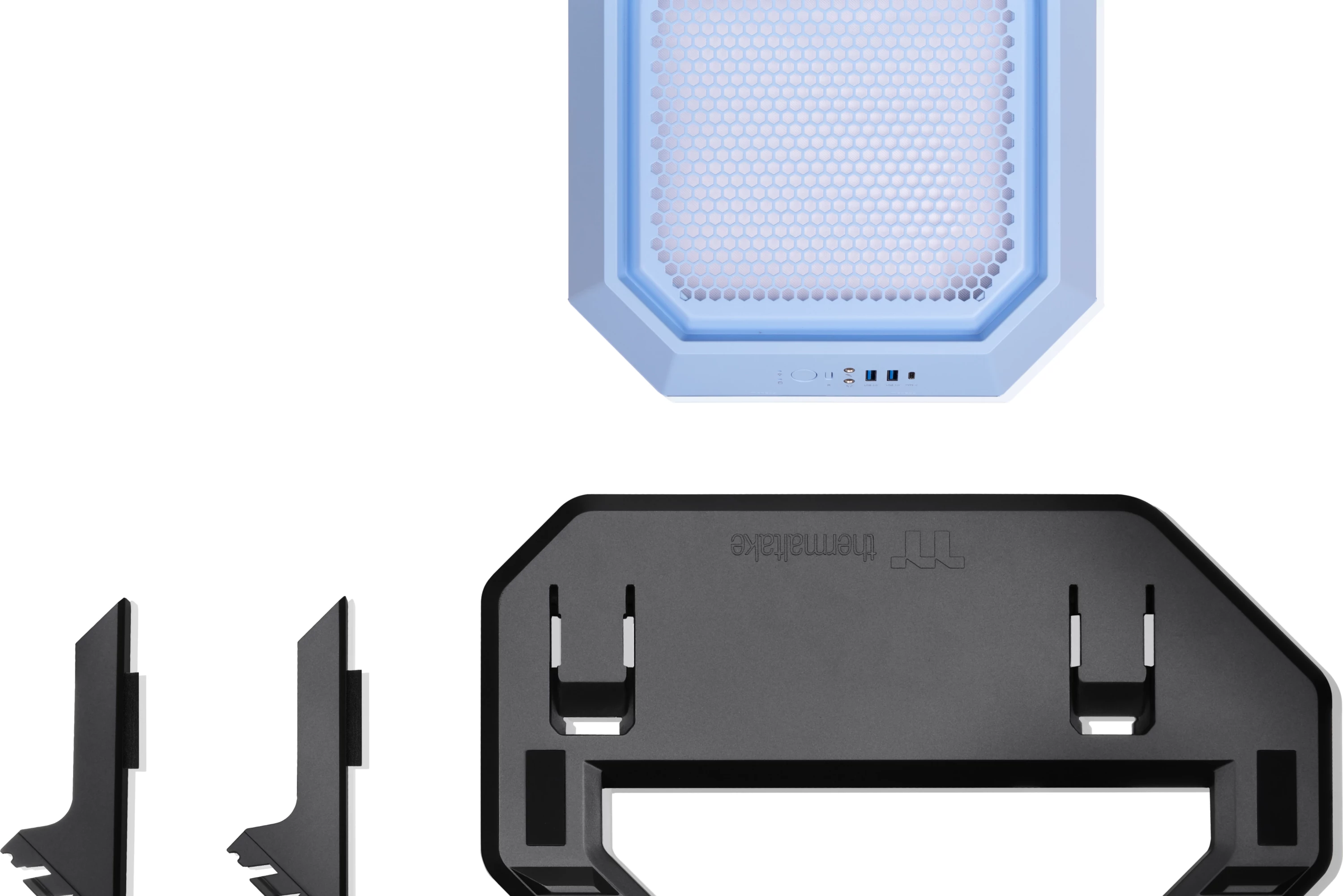 Komplet aksesorë kasë Thermaltake The Tower 250, Hydrangea Blue