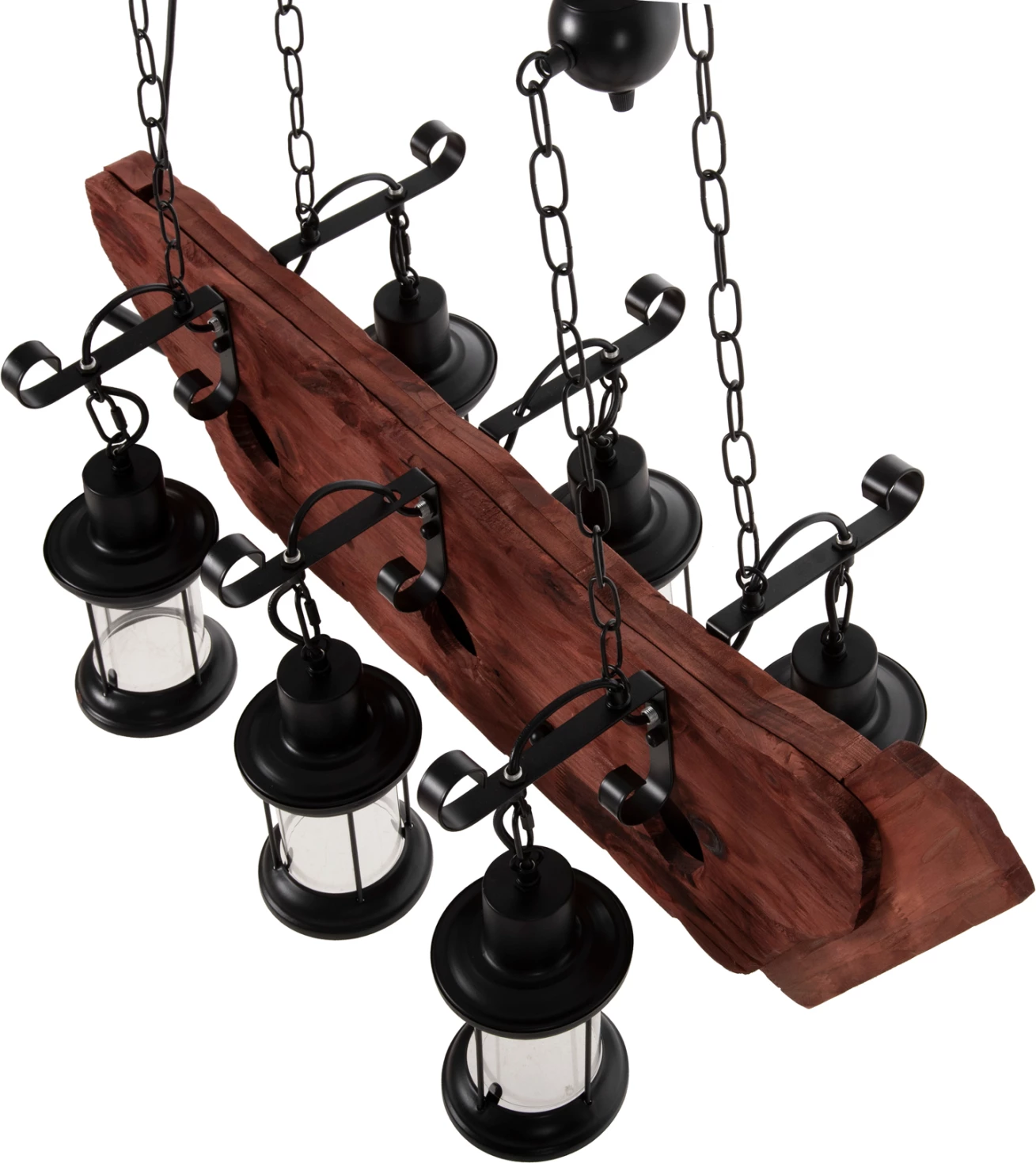 Llambadar me 6 drita, FH4117, dru-metal-qelq, 116H cm