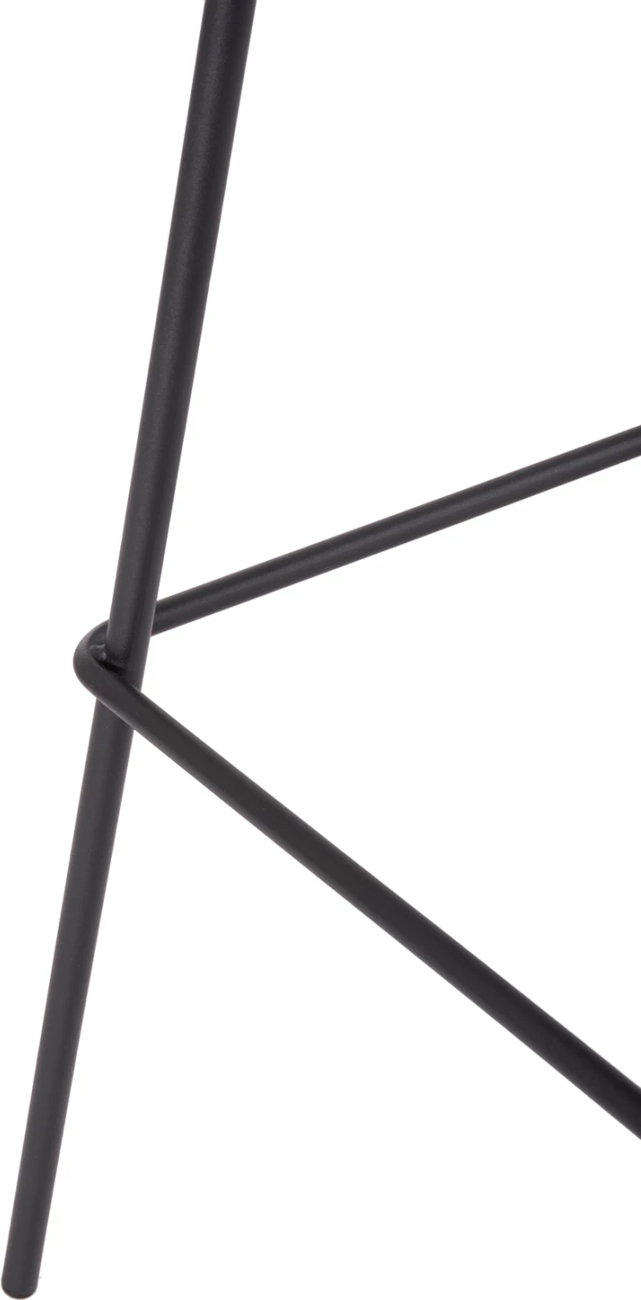 Karrige për bar VINCENT FH8579.23, ngjyrë kafe, kornizë metalike e zezë, 47x46x104H cm, set prej 4 copash