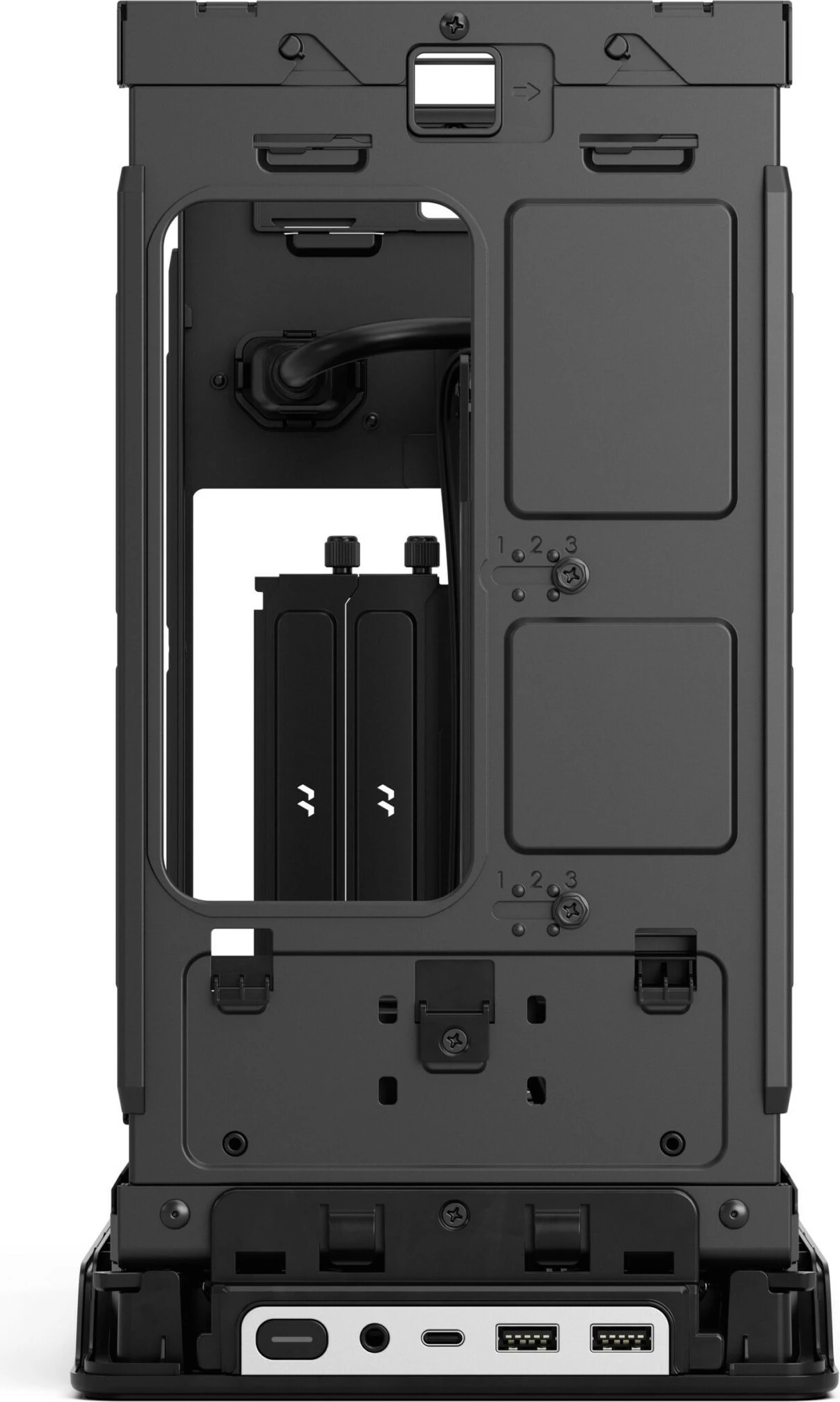 Kasë Fractal Design Era 2, Mini Tower, Silver