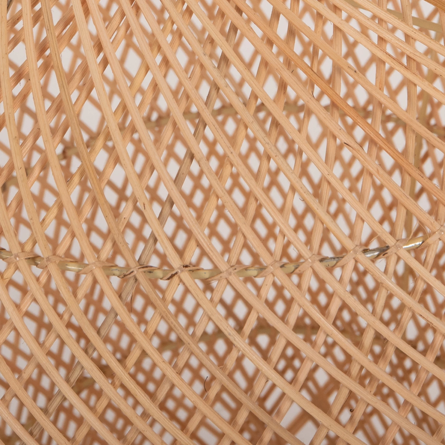 Llambë varëse tavani FH7882 prej ratani, ngjyrë natyrale, Φ49x157Hcm