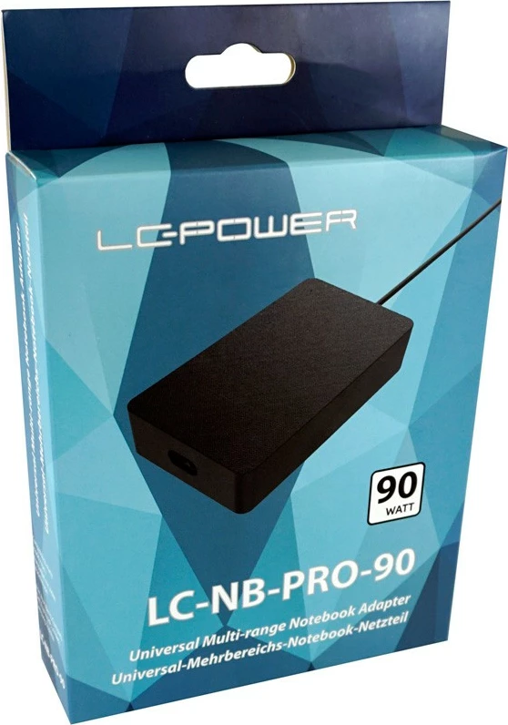 Adapter universal LC-Power LC-NB-PRO-90 për laptop, 90W, i zi