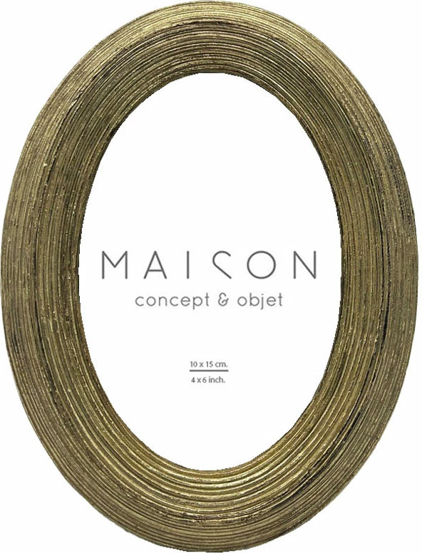 Kornizë Valeria për foto, polirezine, ngjyrë ari, 15x2x20 cm